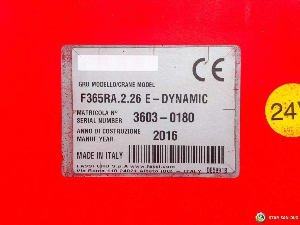 크레인 트럭 DAF  XF 440 6x2 Fassi F365 FLY JIBCranePallet Grippe : 사진 20