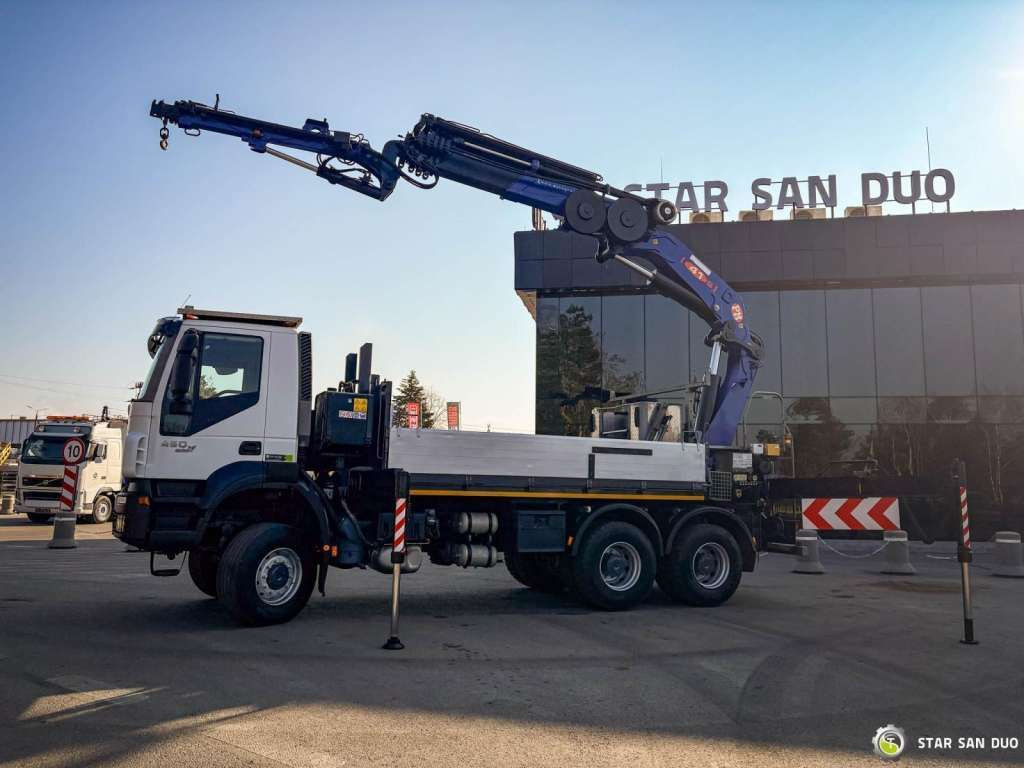 Iveco TRAKKER 450 6x6 PM41S FLY JIB Crane Kipper - 크레인 트럭 : 사진 5 Iveco TRAKKER 450 6x6 PM41S FLY JIB Crane Kipper - 크레인 트럭 : 사진 5