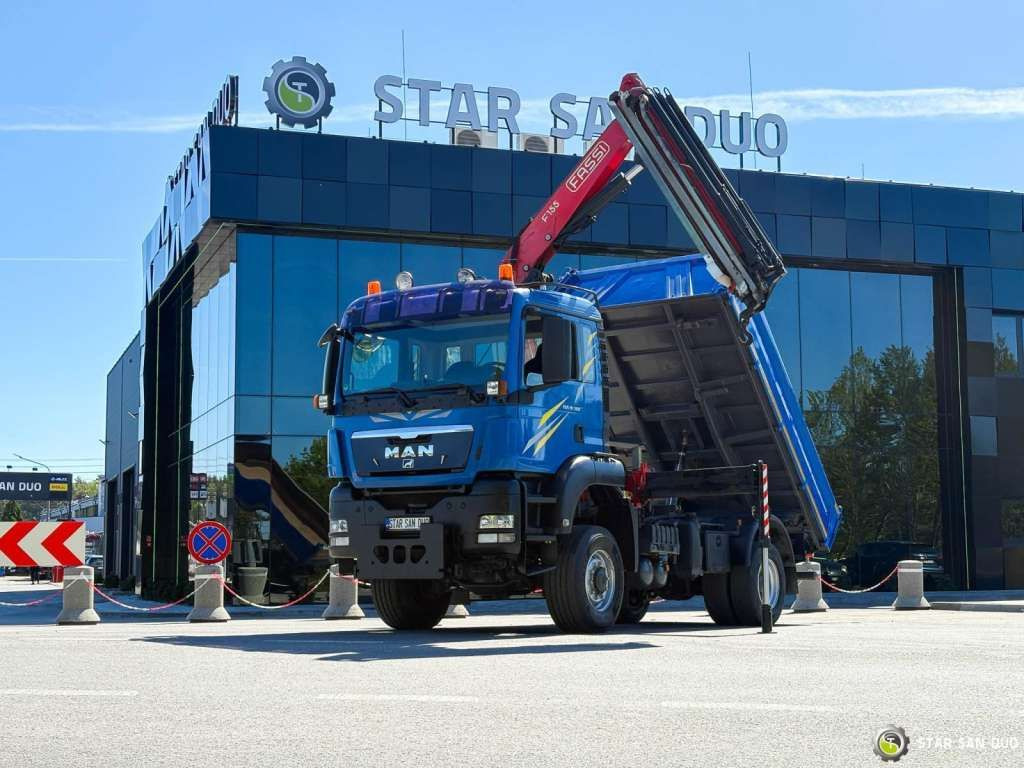 MAN TGS 18.360 Fassi F155A 24 HDS Crane Kipper - 덤프트럭 : 사진 2 MAN TGS 18.360 Fassi F155A 24 HDS Crane Kipper - 덤프트럭 : 사진 2