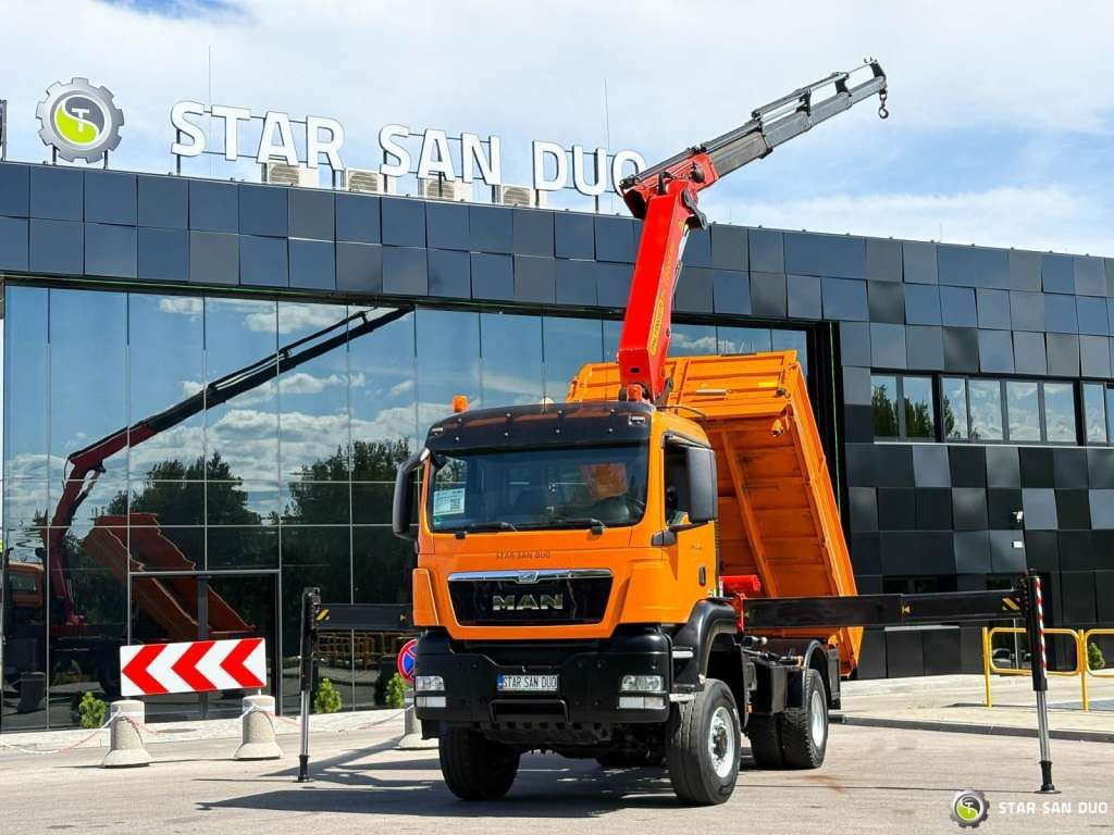 MAN TGS 18.480 4x4 PALFINGER PK 22002 Crane Kipper - 크레인 트럭 : 사진 1 MAN TGS 18.480 4x4 PALFINGER PK 22002 Crane Kipper - 크레인 트럭 : 사진 1