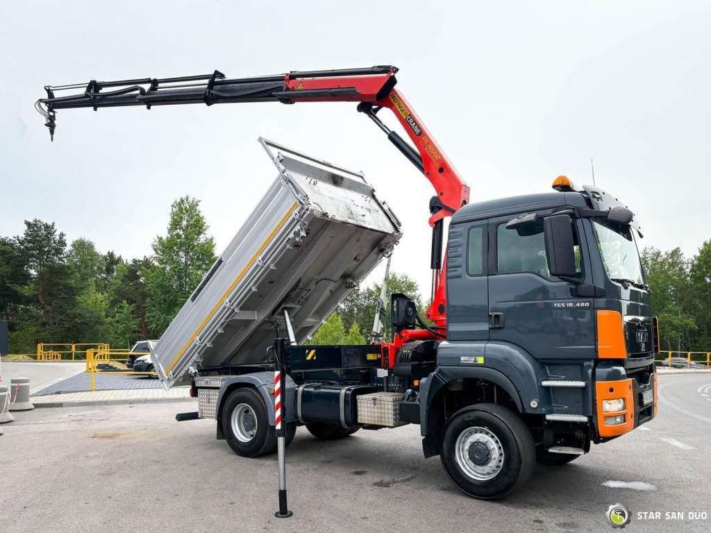 MAN TGS 18.480 PALFINGER PK 16502 HDS Crane,Kipper - 크레인 트럭 : 사진 3 MAN TGS 18.480 PALFINGER PK 16502 HDS Crane,Kipper - 크레인 트럭 : 사진 3