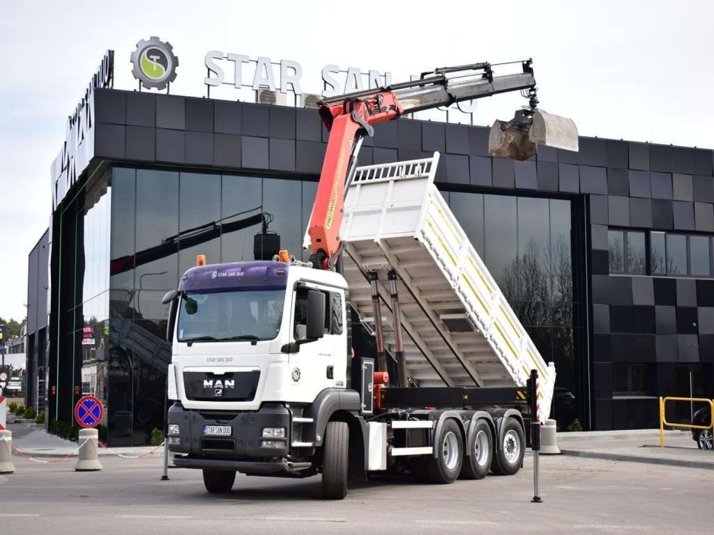 MAN TGS 35.400 8X4 PALFINGER PK 33002 CRANE KIPPER - 크레인 트럭, 덤프트럭 : 사진 1 MAN TGS 35.400 8X4 PALFINGER PK 33002 CRANE KIPPER - 크레인 트럭, 덤프트럭 : 사진 1