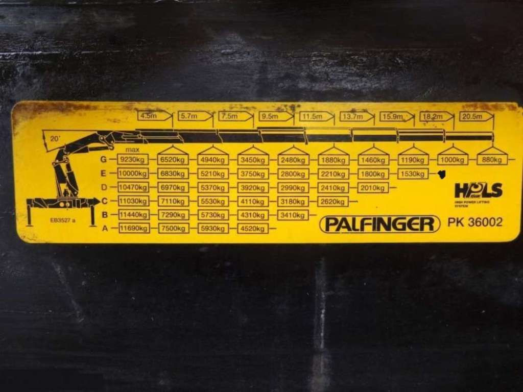 크레인 트럭 Mercedes-Benz  ACTROS 2646L 6x4 PALFINGER 36002 Euro 5 Winch : 사진 25