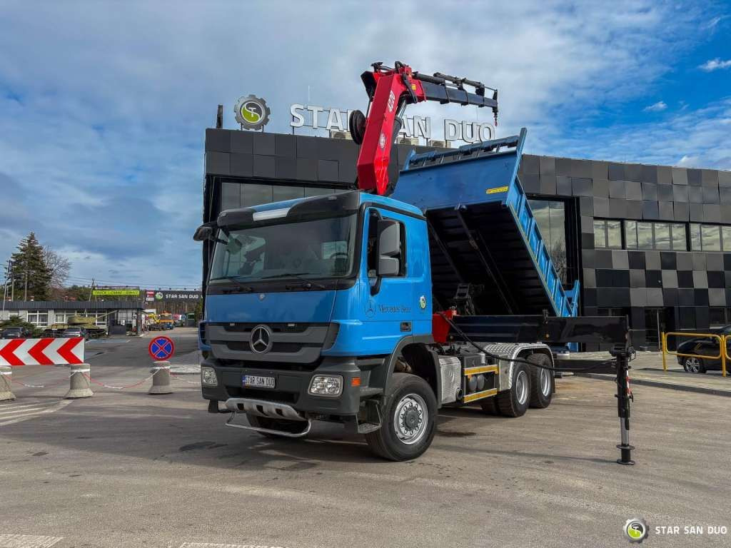 Mercedes-Benz ACTROS 3341 6x6 HMF 4220 K4 CRANE KIPPER - 크레인 트럭 : 사진 5 Mercedes-Benz ACTROS 3341 6x6 HMF 4220 K4 CRANE KIPPER - 크레인 트럭 : 사진 5
