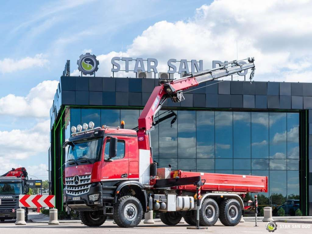 Mercedes-Benz AROCS 3345 6x6 HMF 3220 Winch Crane tipper - 크레인 트럭 : 사진 3 Mercedes-Benz AROCS 3345 6x6 HMF 3220 Winch Crane tipper - 크레인 트럭 : 사진 3