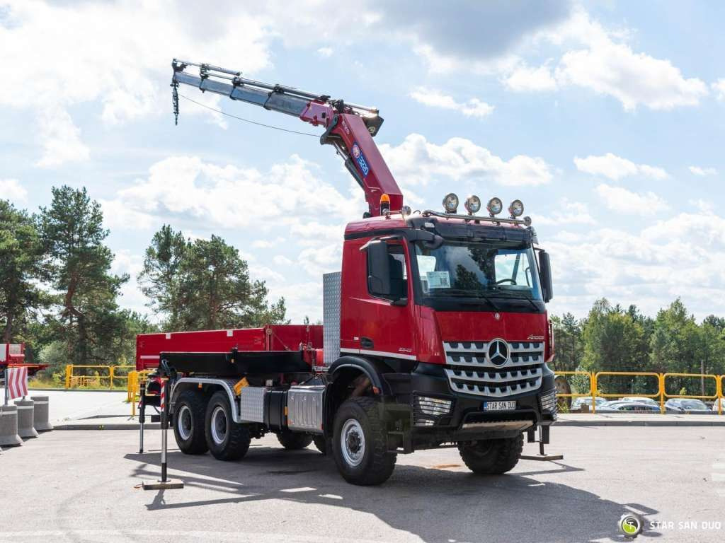 Mercedes-Benz AROCS 3345 6x6 HMF 3220 Winch Crane tipper - 크레인 트럭 : 사진 2 Mercedes-Benz AROCS 3345 6x6 HMF 3220 Winch Crane tipper - 크레인 트럭 : 사진 2