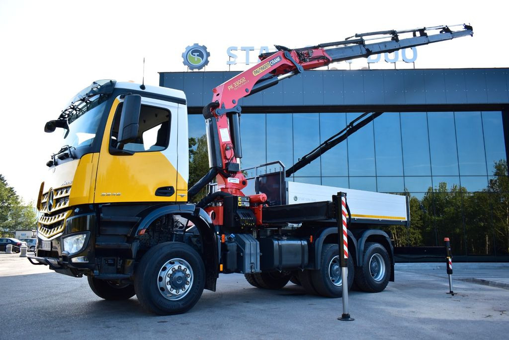 Mercedes-Benz AROCS 3345 6x6 PALFINGER PK 33002 EURO 6 KRAN - 크레인 트럭, 드롭사이드/ 플랫베드 트럭 : 사진 2 Mercedes-Benz AROCS 3345 6x6 PALFINGER PK 33002 EURO 6 KRAN - 크레인 트럭, 드롭사이드/ 플랫베드 트럭 : 사진 2