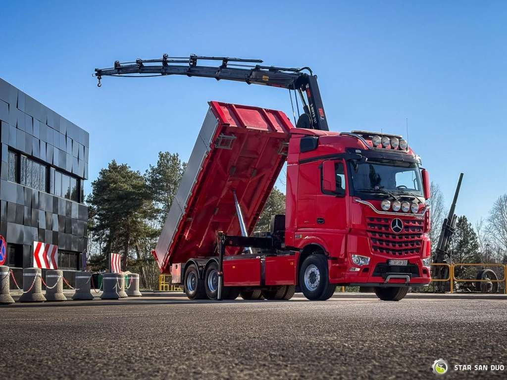 Mercedes-Benz AROCS 3358L 6x4 HIAB 192X-HIPRO E-6 Crane Kippe - 덤프트럭 : 사진 3 Mercedes-Benz AROCS 3358L 6x4 HIAB 192X-HIPRO E-6 Crane Kippe - 덤프트럭 : 사진 3