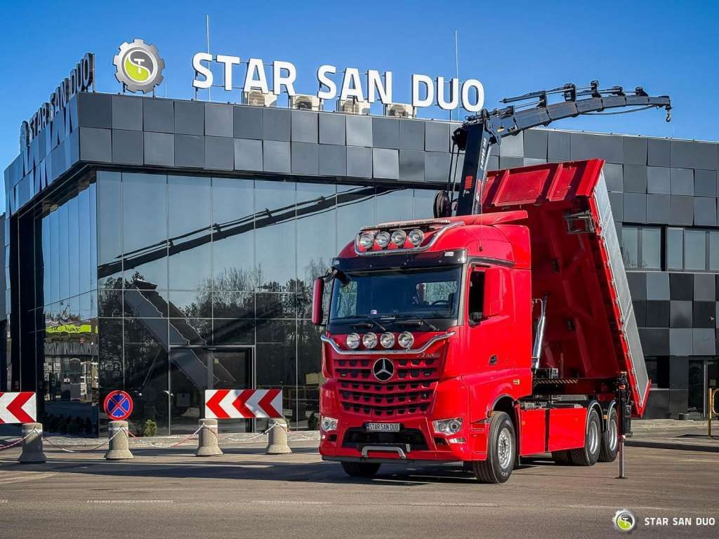 Mercedes-Benz AROCS 3358L 6x4 HIAB 192X-HIPRO E-6 Crane Kippe - 크레인 트럭 : 사진 1 Mercedes-Benz AROCS 3358L 6x4 HIAB 192X-HIPRO E-6 Crane Kippe - 크레인 트럭 : 사진 1