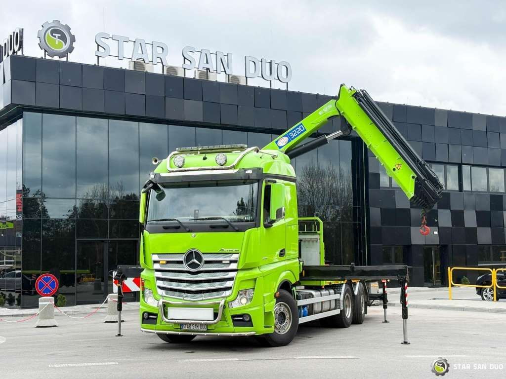 Mercedes-Benz Actros 6x2 HMF 3220 K7 Crane Mercedes-Benz Actros 6x2 HMF 3220 K7 Crane - 크레인 트럭, 드롭사이드/ 플랫베드 트럭 : 사진 5 Mercedes-Benz Actros 6x2 HMF 3220 K7 Crane Mercedes-Benz Actros 6x2 HMF 3220 K7 Crane - 크레인 트럭, 드롭사이드/ 플랫베드 트럭 : 사진 5