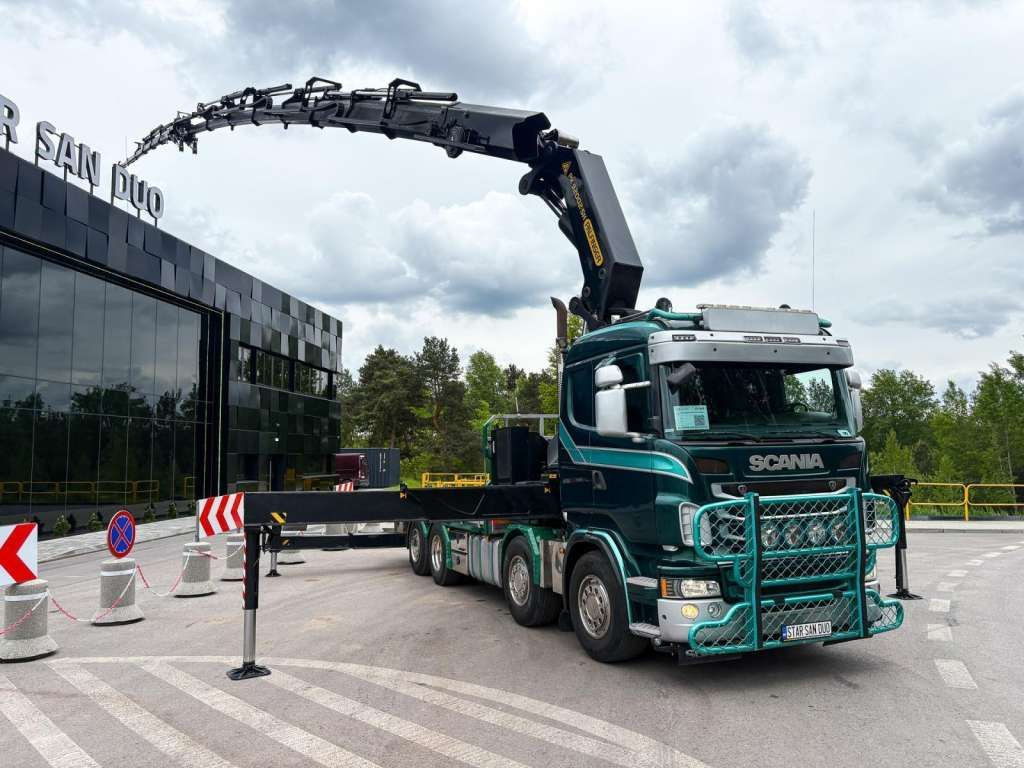 Scania R480 8x2 PALFINGER PK 92002 SH FLY JIB CRANE - 크레인 트럭 : 사진 3 Scania R480 8x2 PALFINGER PK 92002 SH FLY JIB CRANE - 크레인 트럭 : 사진 3