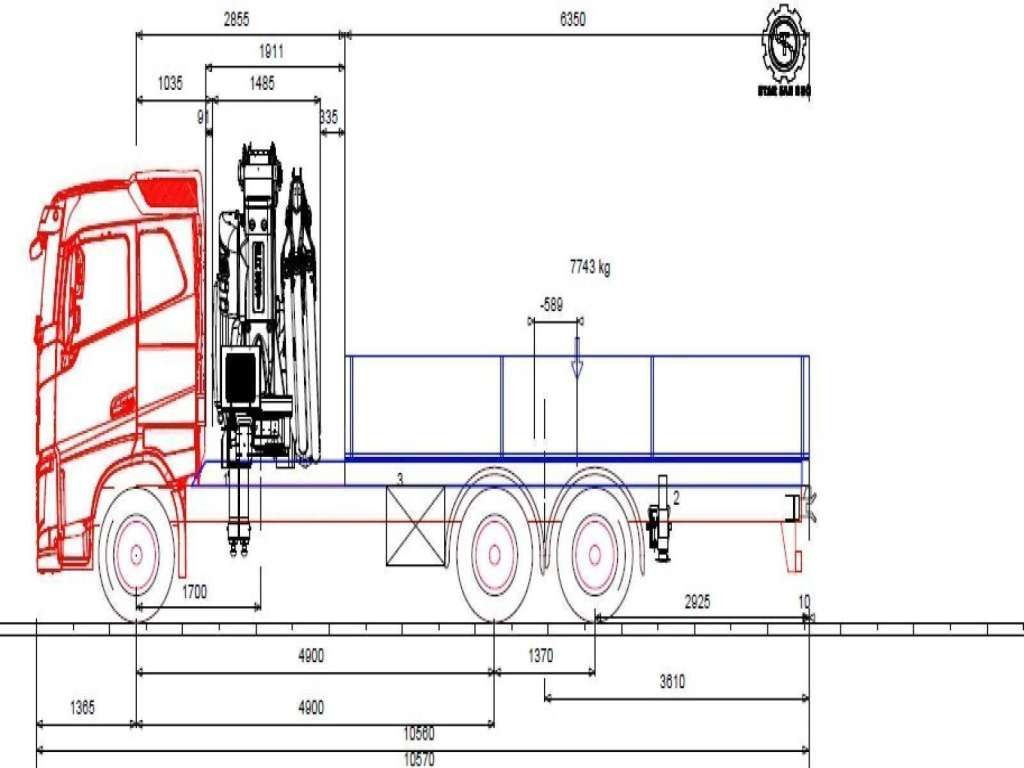 크레인 트럭 Volvo  FH 500 6x2 FASSI F545R.A.2.25 CRANE KRAN NEW !! : 사진 14