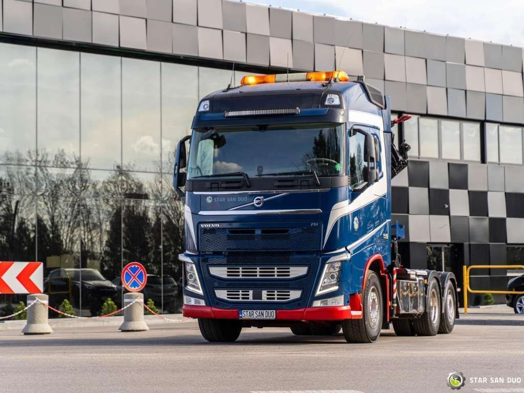 Volvo FH 500 6x2 HMF 3220-K5 HDS Crane Euro 6 - 크레인 트럭, 트랙터 유닛 : 사진 5 Volvo FH 500 6x2 HMF 3220-K5 HDS Crane Euro 6 - 크레인 트럭, 트랙터 유닛 : 사진 5