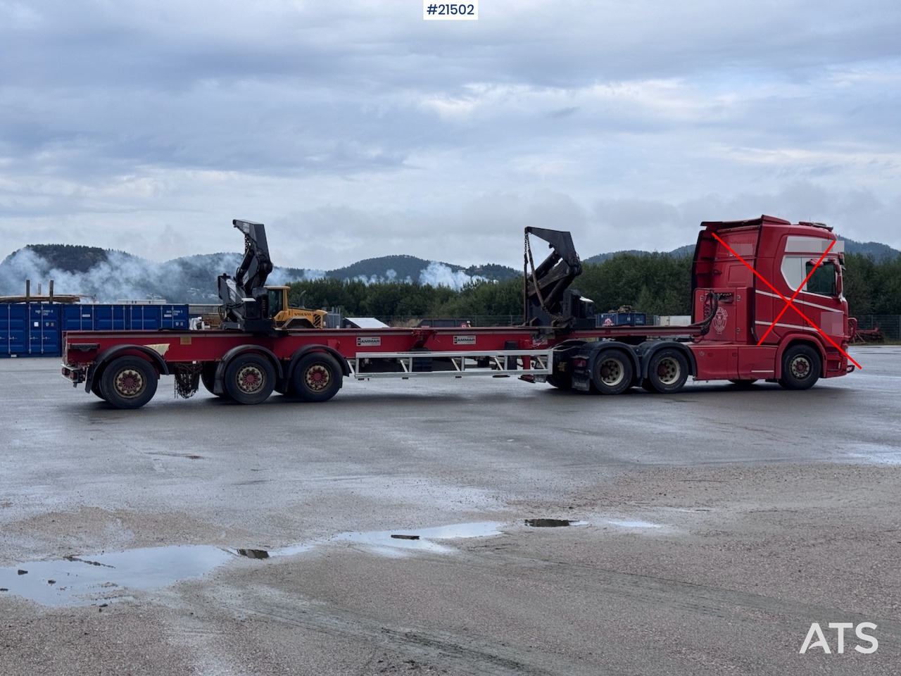 Hammar 195 S Sidelaster - 새시 세미 트레일러 : 사진 1 Hammar 195 S Sidelaster - 새시 세미 트레일러 : 사진 1