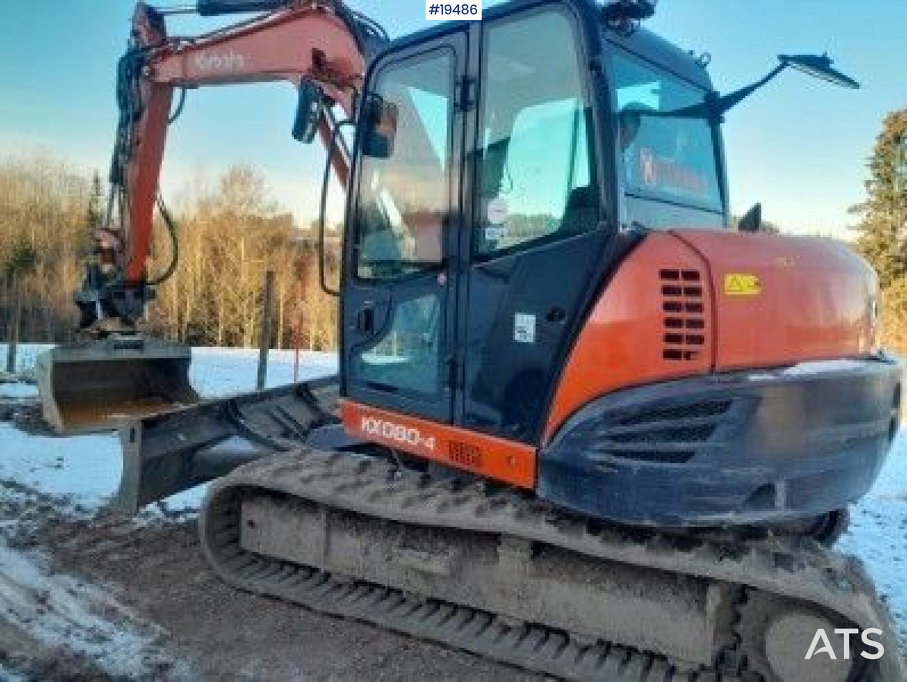 Kubota KX080-4 - 굴착기 : 사진 3 Kubota KX080-4 - 굴착기 : 사진 3