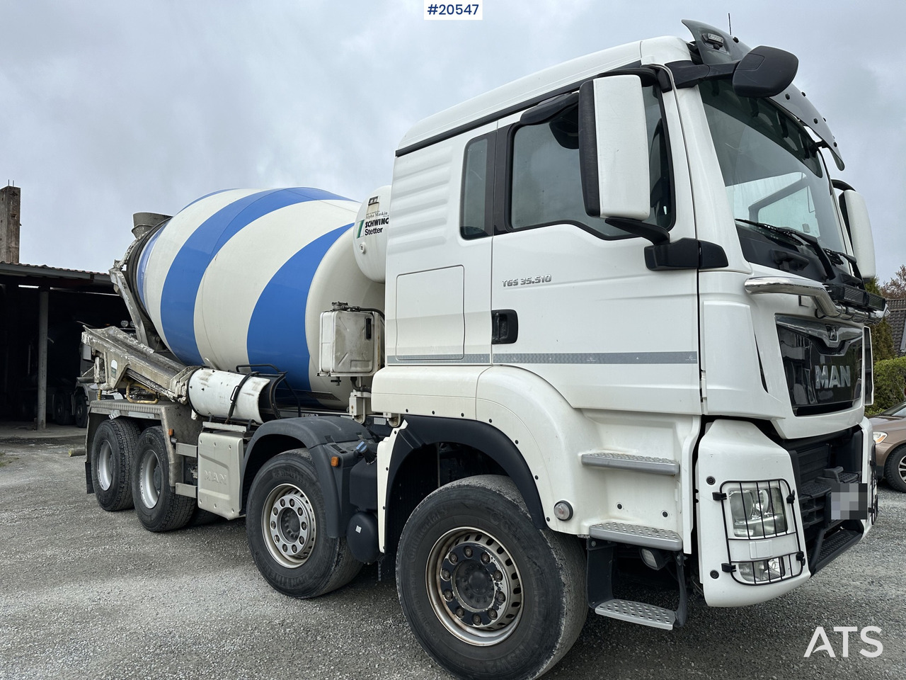 MAN TGS 35.510 8x4 betongbil med 9 meter hydr. renne (gullavtale) - 콘크리트 믹서 트럭 : 사진 4 MAN TGS 35.510 8x4 betongbil med 9 meter hydr. renne (gullavtale) - 콘크리트 믹서 트럭 : 사진 4