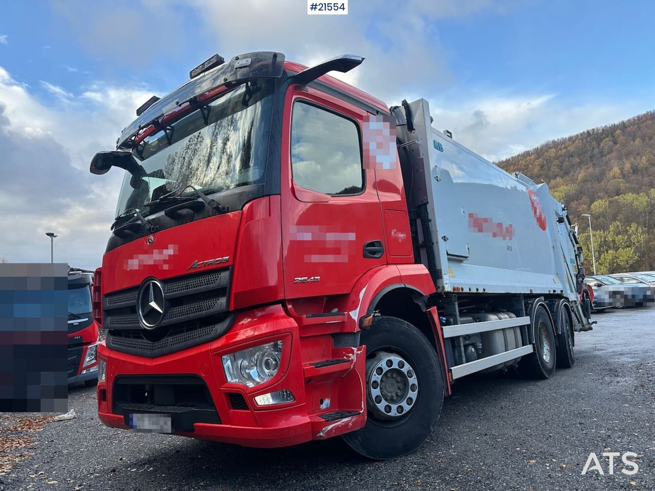 Mercedes Actros 2543 - 쓰레기차 : 사진 3 Mercedes Actros 2543 - 쓰레기차 : 사진 3
