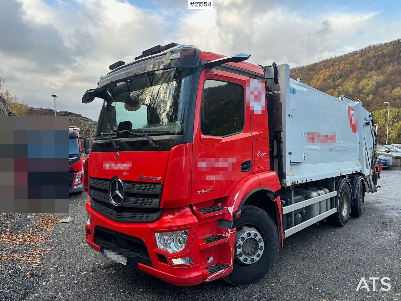 Mercedes Actros 2543 - 쓰레기차 : 사진 4 Mercedes Actros 2543 - 쓰레기차 : 사진 4