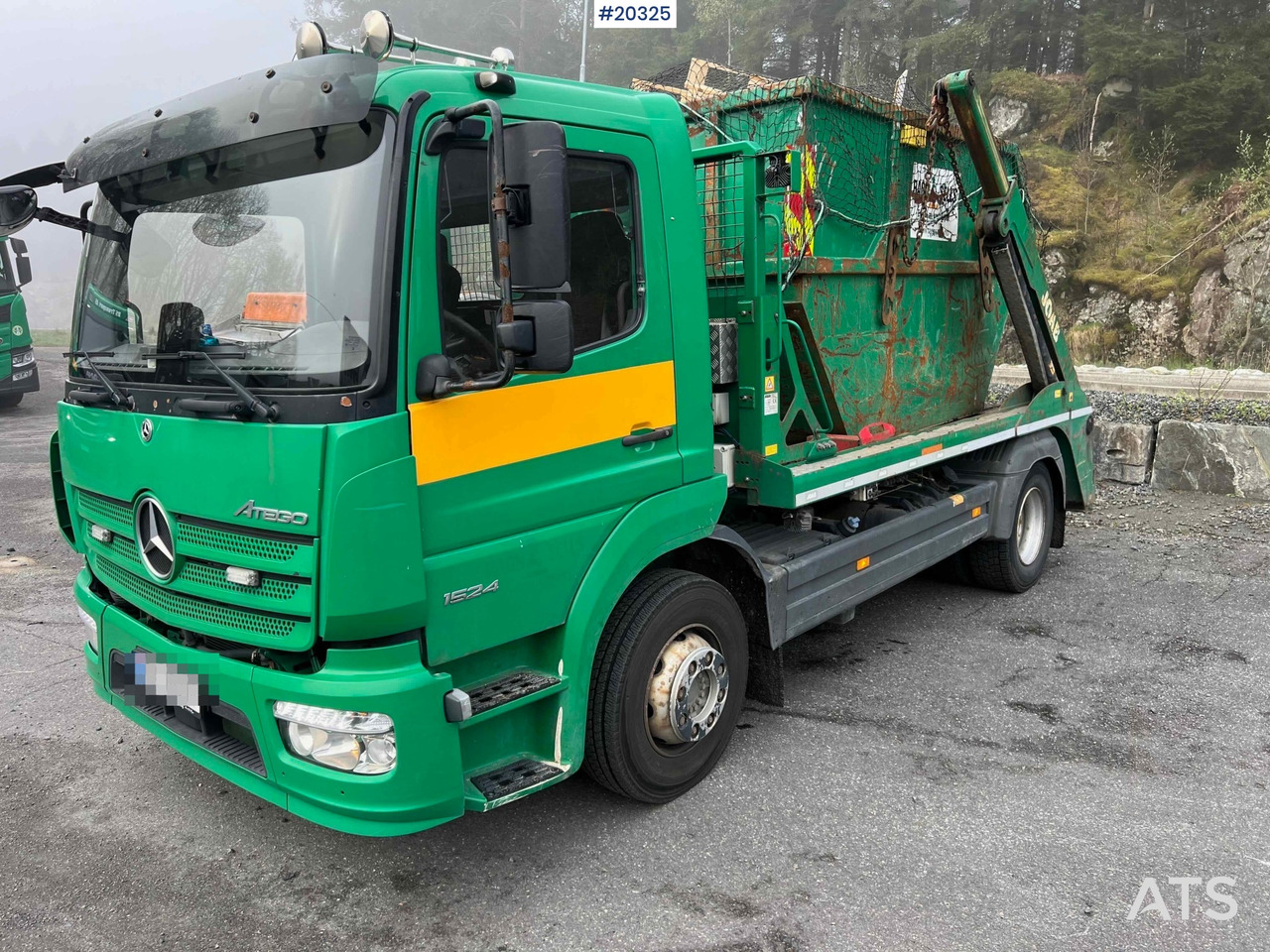Mercedes Atego 1524 - 스킵 로더 트럭 : 사진 1 Mercedes Atego 1524 - 스킵 로더 트럭 : 사진 1