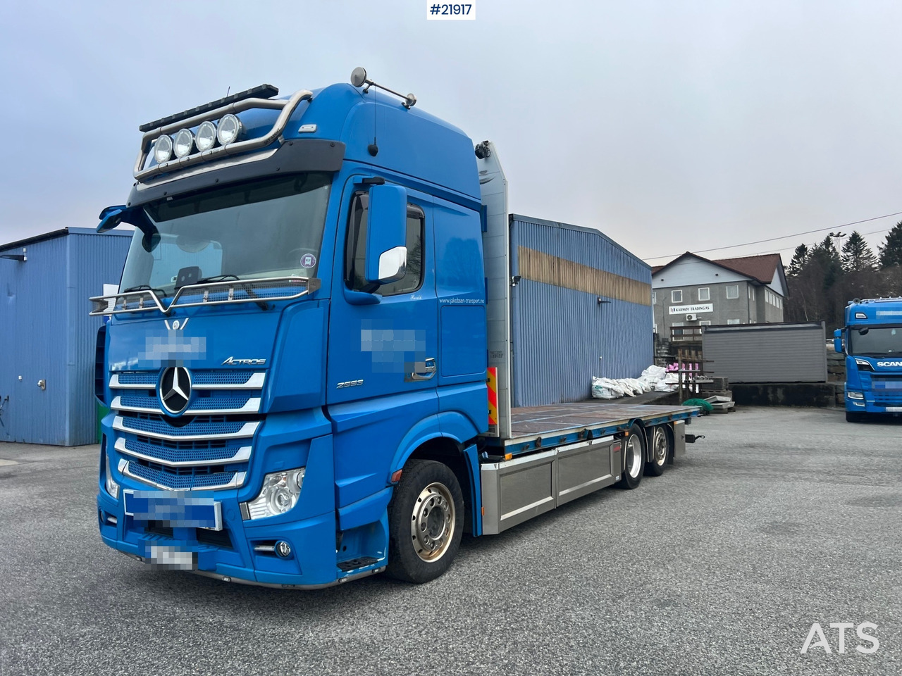 Mercedes-Benz Actros 6x2 planbil m/ 2012 konar 2 akslet plankjerre - 드롭사이드/ 플랫베드 트럭 : 사진 2 Mercedes-Benz Actros 6x2 planbil m/ 2012 konar 2 akslet plankjerre - 드롭사이드/ 플랫베드 트럭 : 사진 2