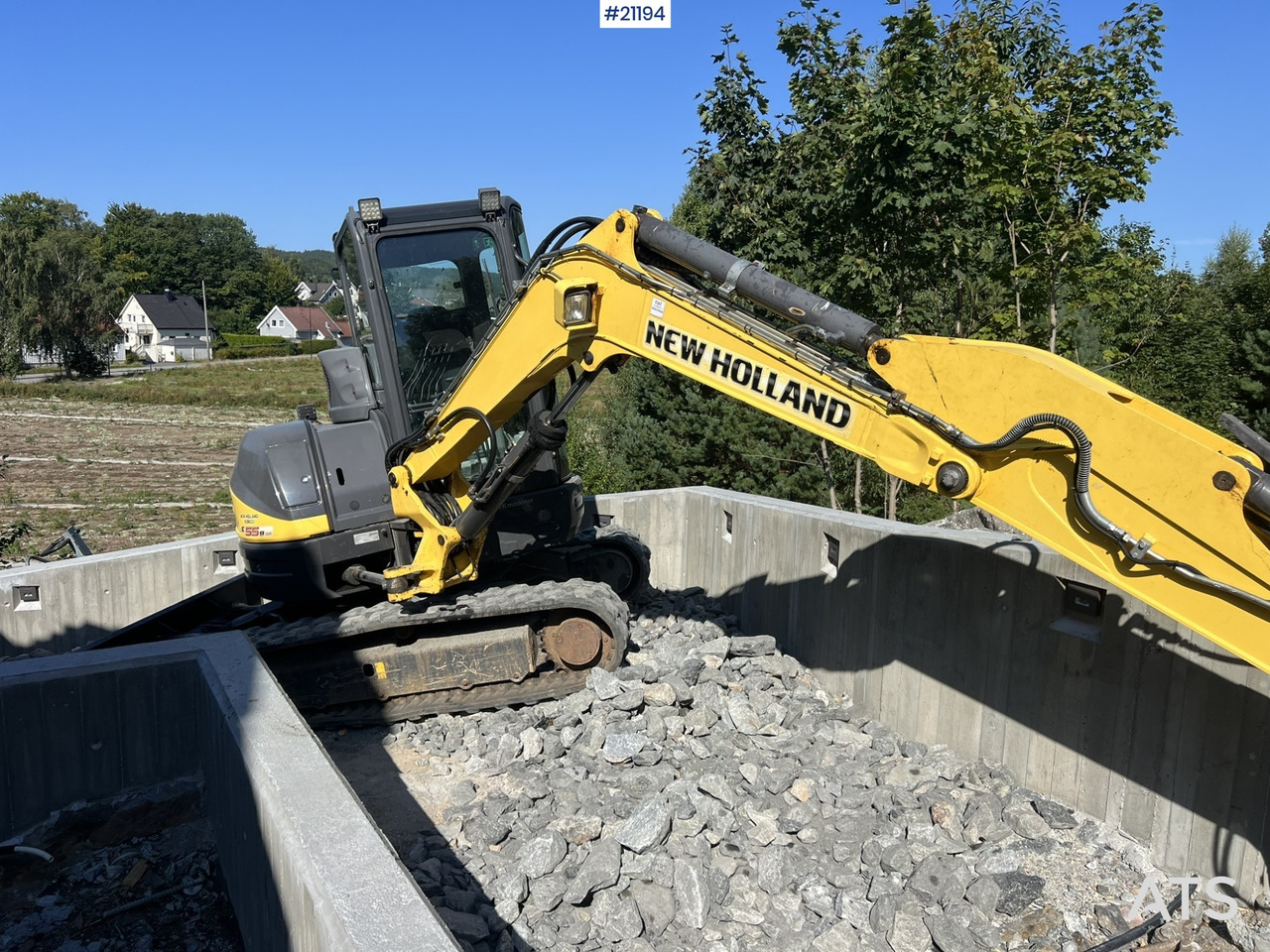 New Holland E55B - 크롤러 굴삭기 : 사진 5 New Holland E55B - 크롤러 굴삭기 : 사진 5