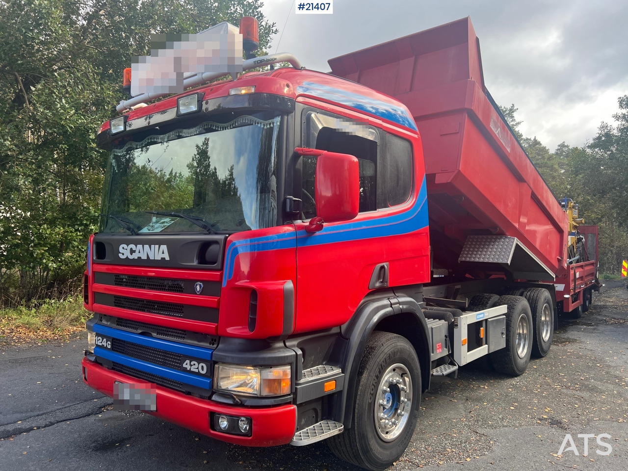 Scania P124G - 덤프트럭 : 사진 1 Scania P124G - 덤프트럭 : 사진 1
