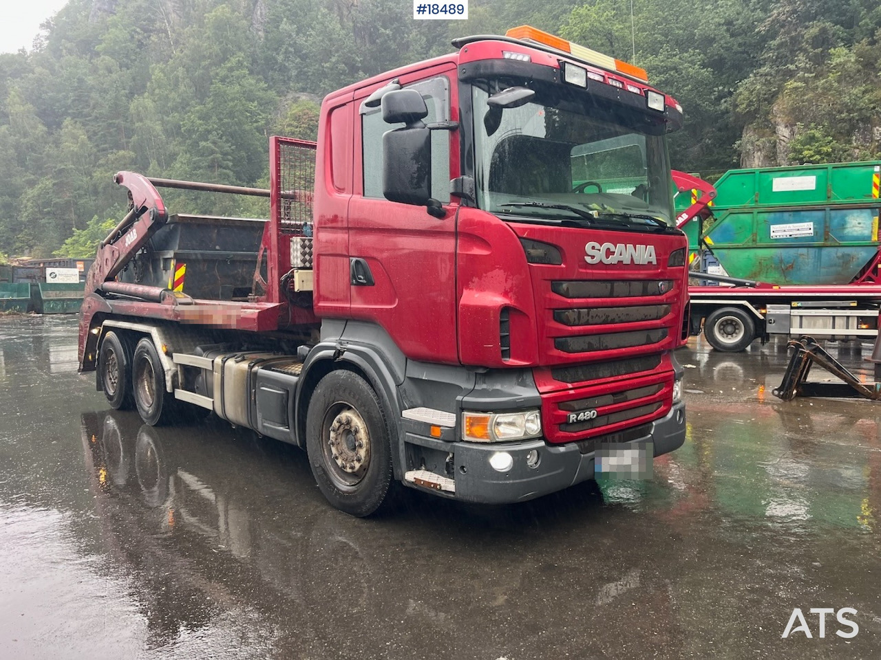 Scania R480 - 스킵 로더 트럭 : 사진 2 Scania R480 - 스킵 로더 트럭 : 사진 2