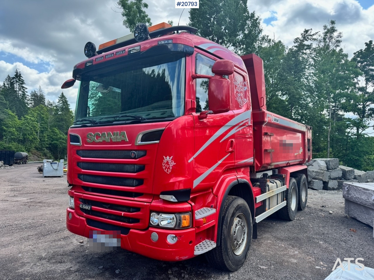 Scania R580 - 덤프트럭 : 사진 1 Scania R580 - 덤프트럭 : 사진 1