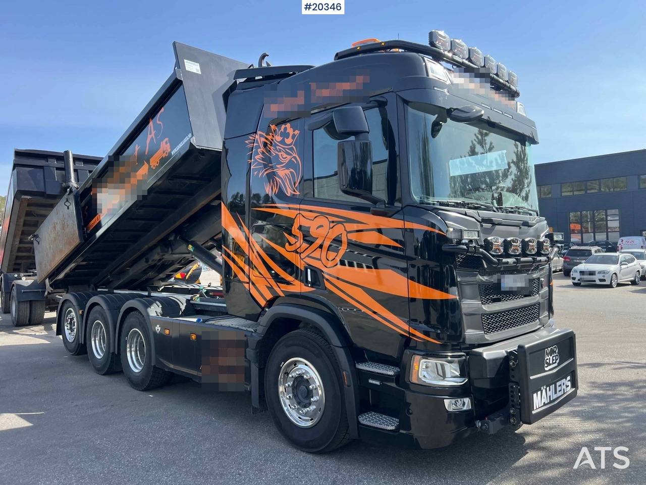 Scania R590 - 후크 리프트 트럭 : 사진 1 Scania R590 - 후크 리프트 트럭 : 사진 1