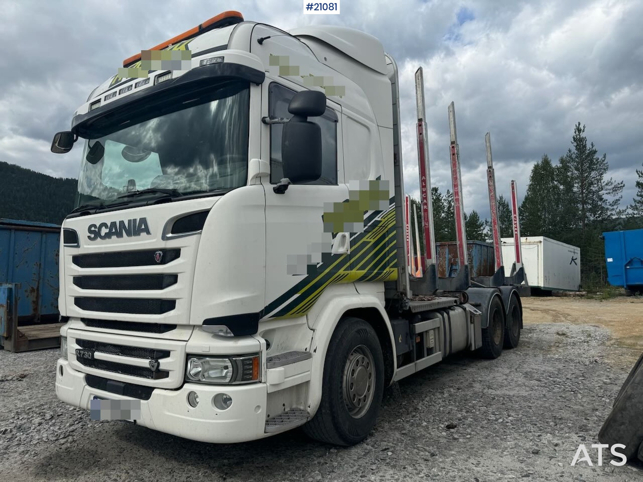 Scania R730 - 목재 트럭 : 사진 1 Scania R730 - 목재 트럭 : 사진 1