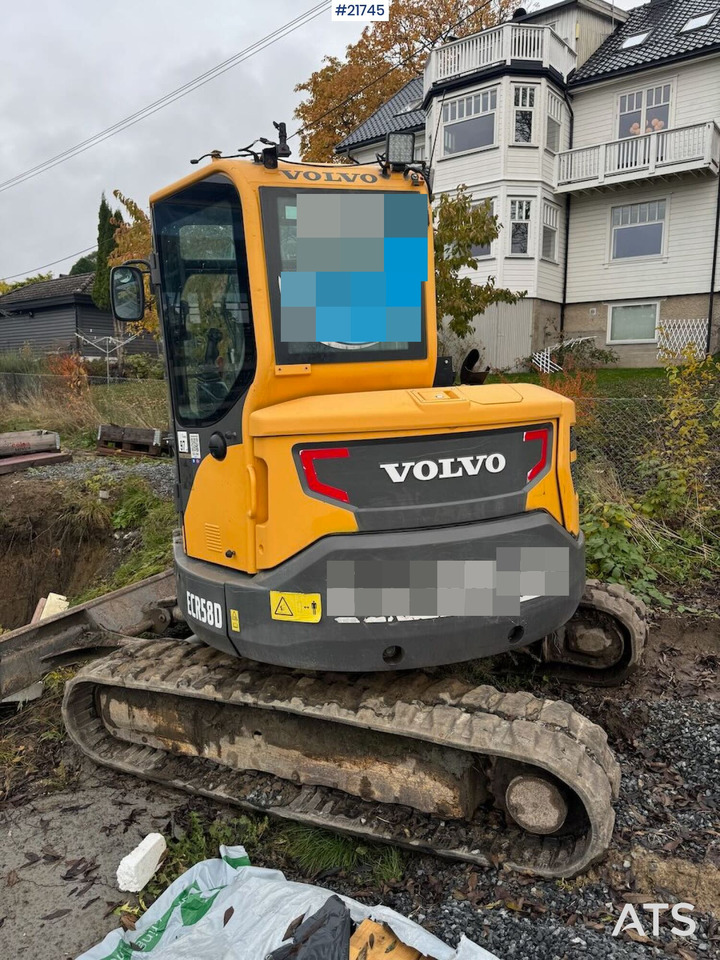 Volvo ECR58D Beltegraver m/ tilt og skuffe - 크롤러 굴삭기 : 사진 3 Volvo ECR58D Beltegraver m/ tilt og skuffe - 크롤러 굴삭기 : 사진 3