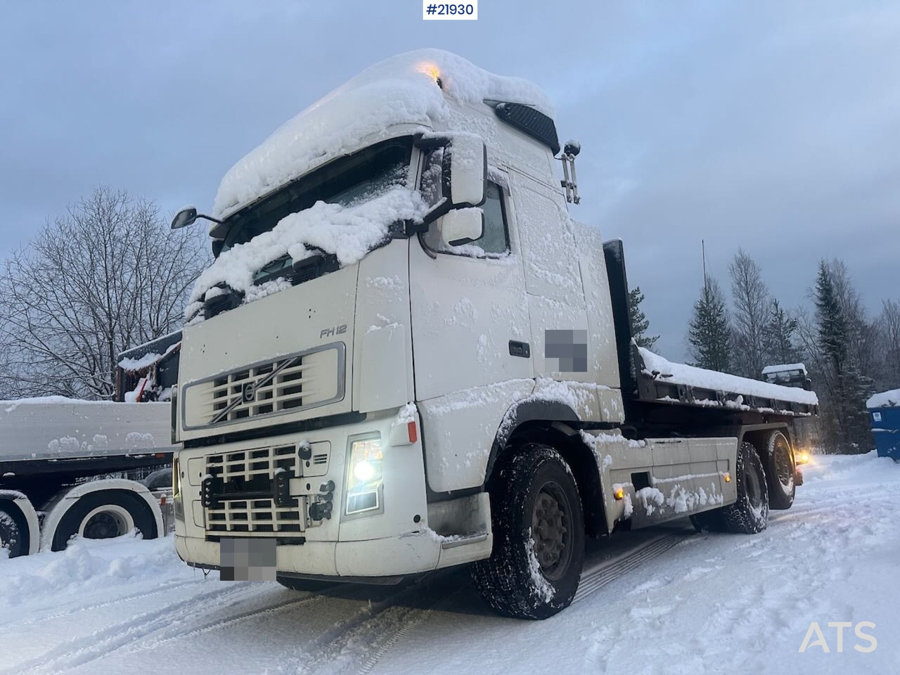 Volvo FH12 brøyterigget krokbil m/ danskerumpe og flak. SE VIDEO - 후크 리프트 트럭 : 사진 1 Volvo FH12 brøyterigget krokbil m/ danskerumpe og flak. SE VIDEO - 후크 리프트 트럭 : 사진 1