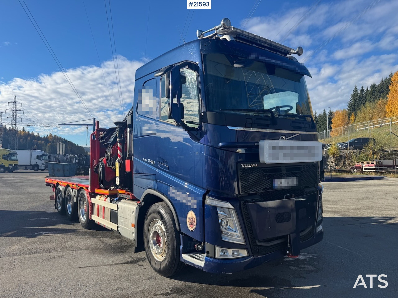 Volvo FH540 Kombibil - 크레인 트럭 : 사진 2 Volvo FH540 Kombibil - 크레인 트럭 : 사진 2