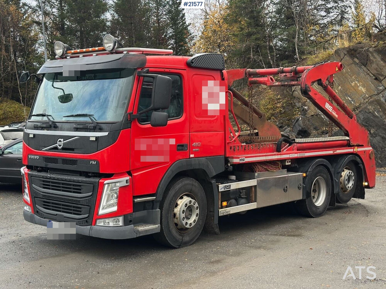 Volvo FM 410 liftdumper 6x2 m/ Laxo påbygg, utskyt og rotator. - 스킵 로더 트럭 : 사진 1 Volvo FM 410 liftdumper 6x2 m/ Laxo påbygg, utskyt og rotator. - 스킵 로더 트럭 : 사진 1