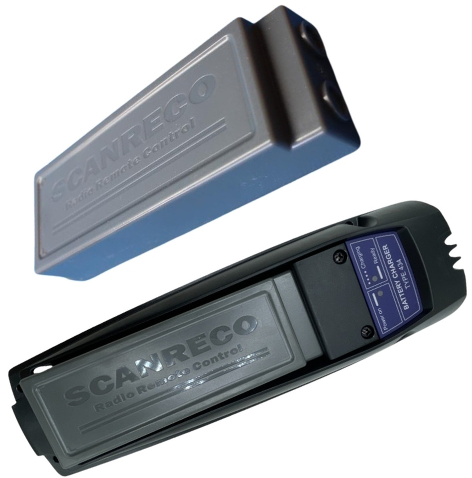 ORIGINAL SCANRECO PACK: 2 BATTERIES + 1 CHARGER OCB - 전기 설비 로더 크레인 용 : 사진 2 ORIGINAL SCANRECO PACK: 2 BATTERIES + 1 CHARGER OCB - 전기 설비 로더 크레인 용 : 사진 2