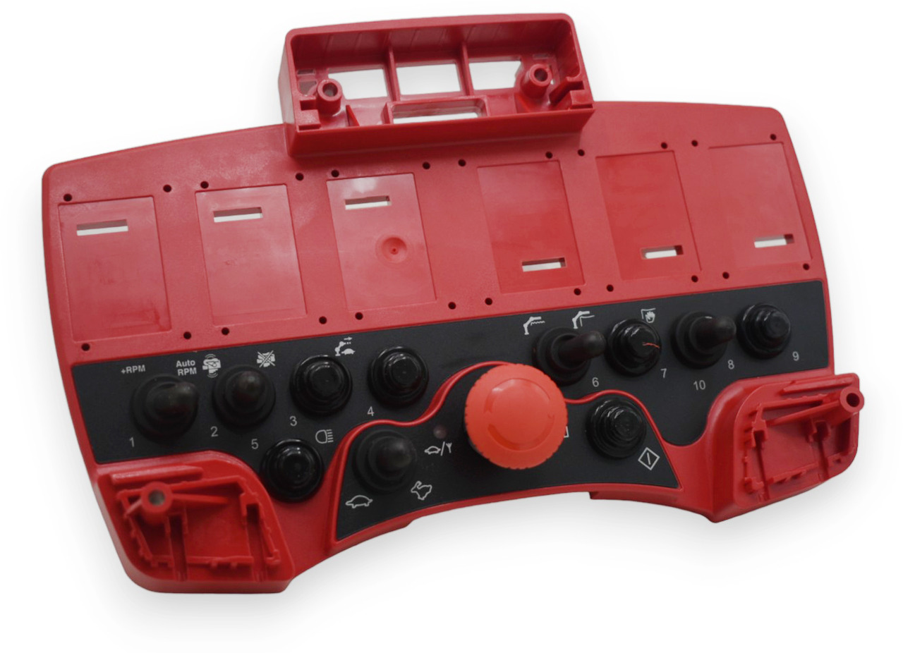 Red upper protective for Scanreco P2 Mini remote w EEA 5057 - 전기 설비 로더 크레인 용 : 사진 1 Red upper protective for Scanreco P2 Mini remote w EEA 5057 - 전기 설비 로더 크레인 용 : 사진 1