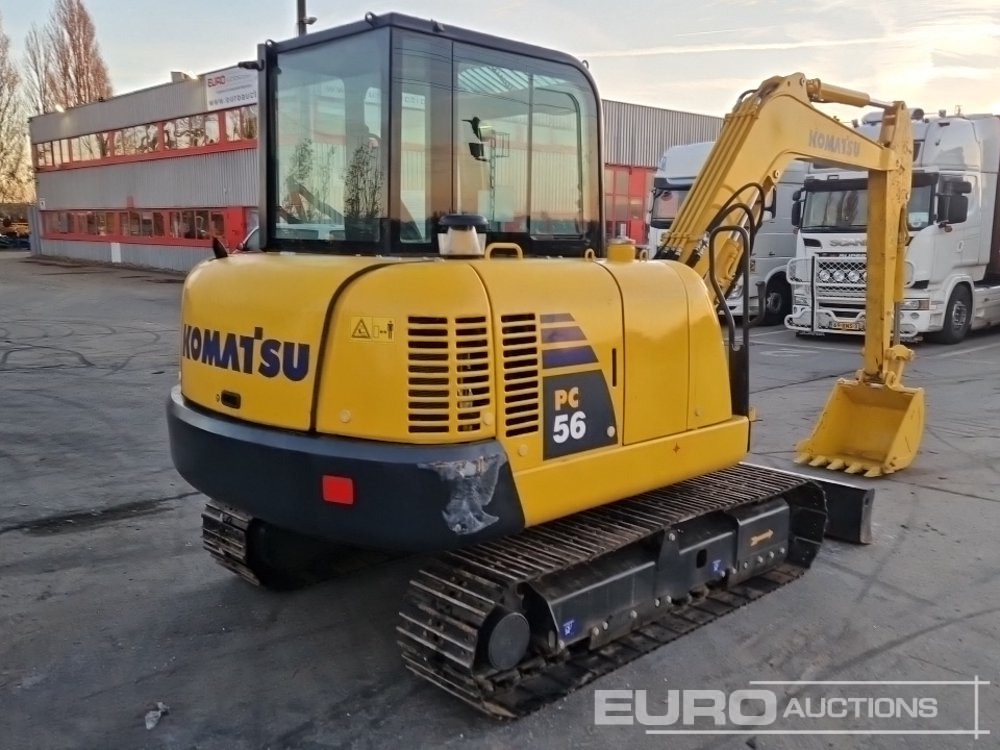 Komatsu PC56-7 - 미니 굴삭기 : 사진 5 Komatsu PC56-7 - 미니 굴삭기 : 사진 5