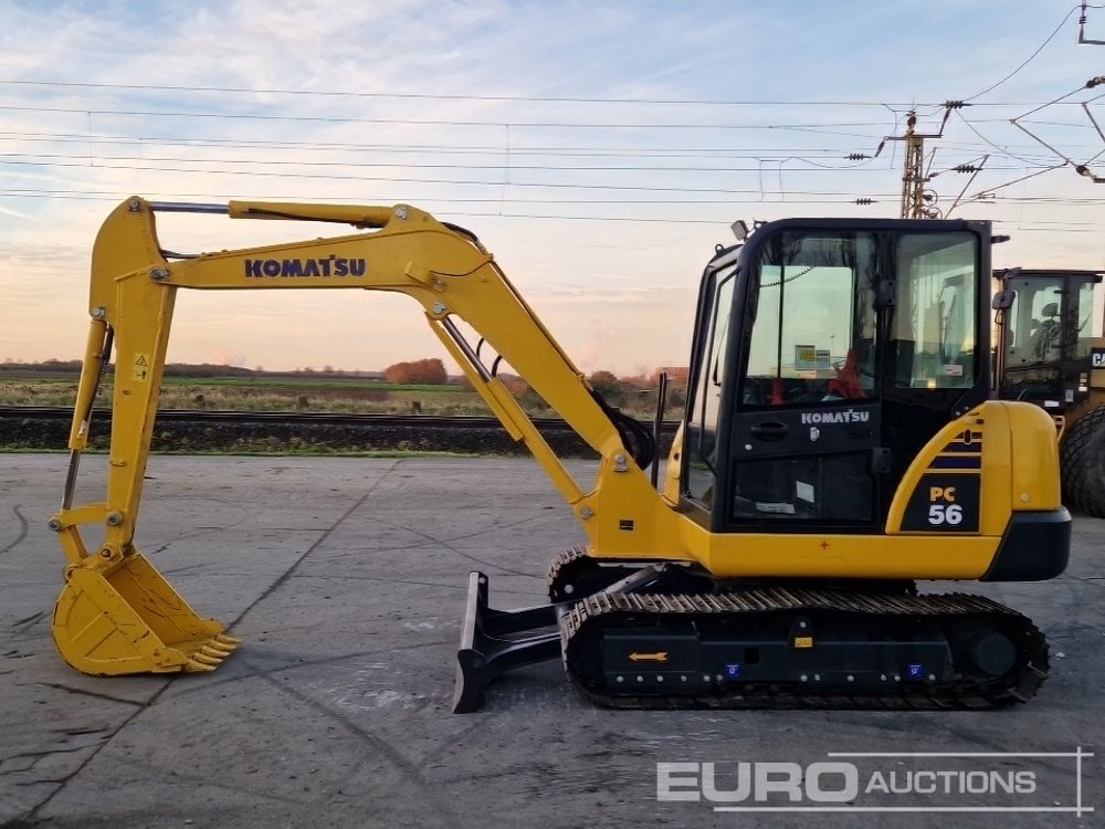 Komatsu PC56-7 - 미니 굴삭기 : 사진 2 Komatsu PC56-7 - 미니 굴삭기 : 사진 2