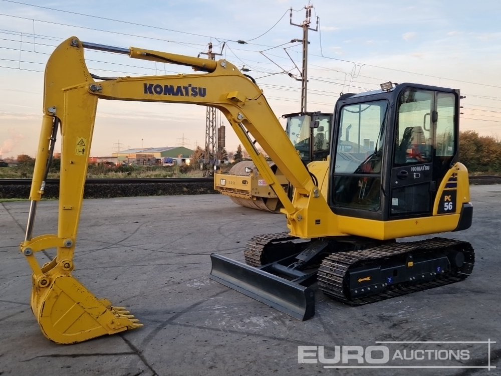 Komatsu PC56-7 - 미니 굴삭기 : 사진 1 Komatsu PC56-7 - 미니 굴삭기 : 사진 1