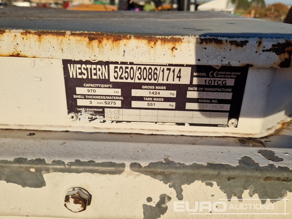 2008 Western 1000Ltr Diesel Bowser - 저장 탱크 : 사진 5 2008 Western 1000Ltr Diesel Bowser - 저장 탱크 : 사진 5