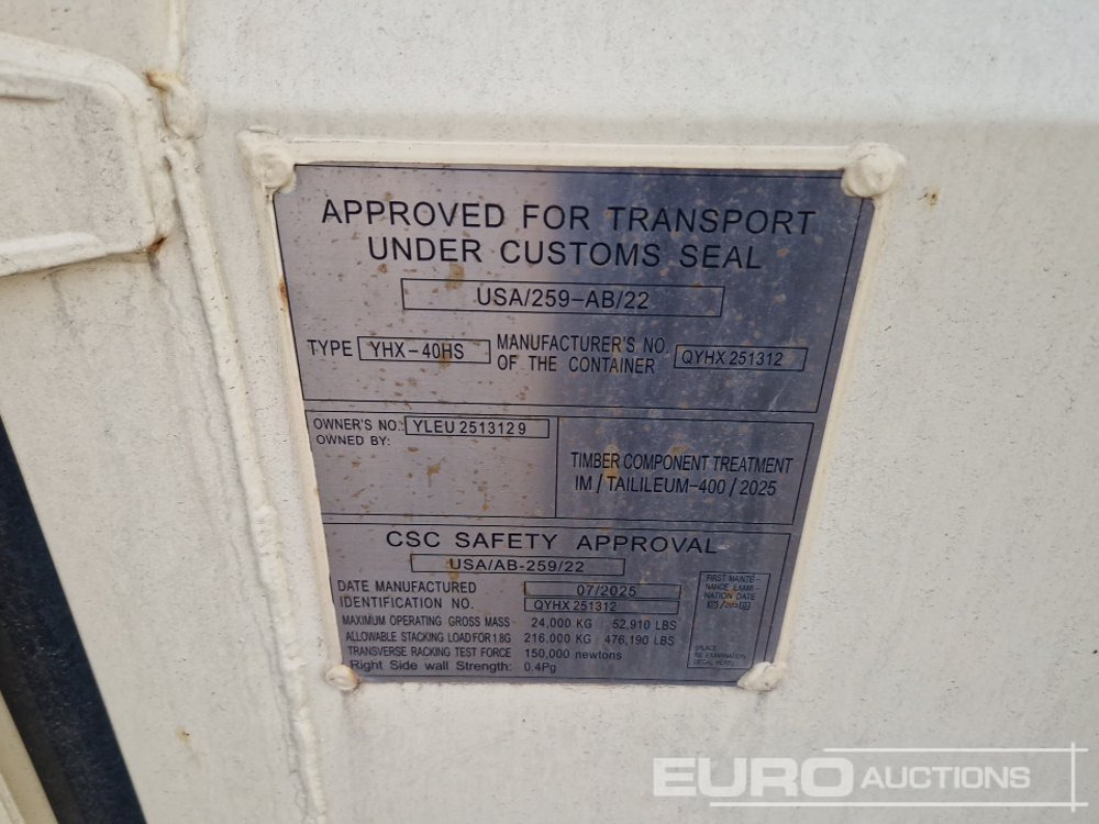 2025 40' x 8' High Cube Container, 4 Side Doors, 1 End Door - 배송 컨테이너 : 사진 5 2025 40' x 8' High Cube Container, 4 Side Doors, 1 End Door - 배송 컨테이너 : 사진 5