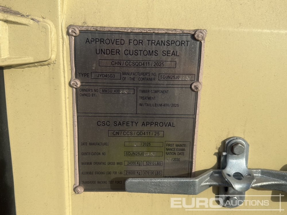 40' x 8' High Cube Container, 4 Side Doors, 1 End Door - 배송 컨테이너 : 사진 5 40' x 8' High Cube Container, 4 Side Doors, 1 End Door - 배송 컨테이너 : 사진 5