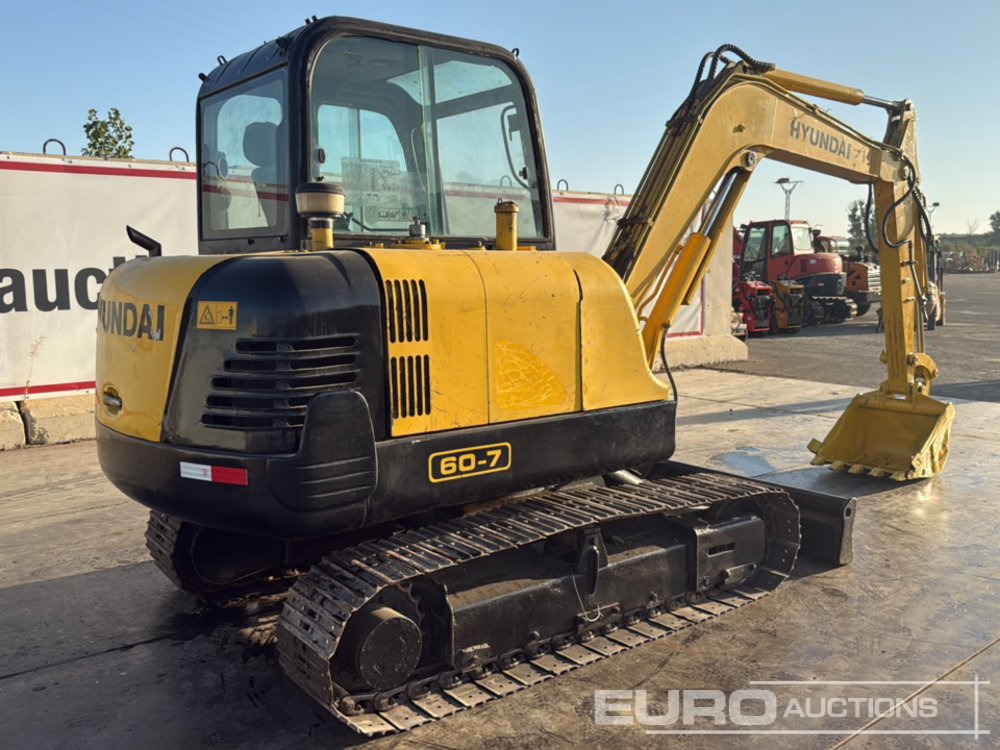 Hyundai R60-7 - 미니 굴삭기 : 사진 5 Hyundai R60-7 - 미니 굴삭기 : 사진 5