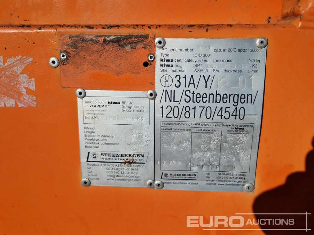 Steenbergen 3000 Litre - 저장 탱크 : 사진 5 Steenbergen 3000 Litre - 저장 탱크 : 사진 5