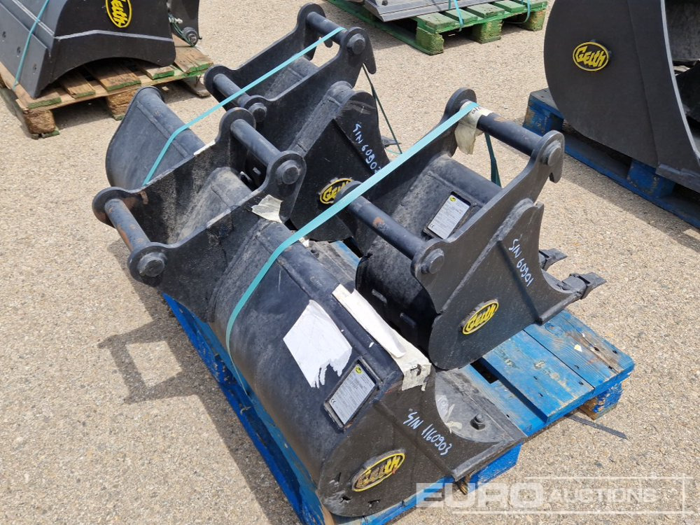 Unused Geith G03R-1200 48" Ditching Bucket, H03-0300 12" Digging Bucket, H03-450 18" Digging Bucket 40mm Pin to suit Mini Excavator / Conjunto Cazos - 버킷 : 사진 1 Unused Geith G03R-1200 48" Ditching Bucket, H03-0300 12" Digging Bucket, H03-450 18" Digging Bucket 40mm Pin to suit Mini Excavator / Conjunto Cazos - 버킷 : 사진 1