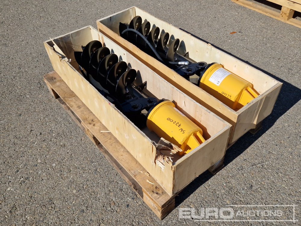 Unused KV200 Auger to suit Mini Excavator (2 of) / Ahoyador (2 of) - 오거 미니 굴삭기 용 : 사진 3 Unused KV200 Auger to suit Mini Excavator (2 of) / Ahoyador (2 of) - 오거 미니 굴삭기 용 : 사진 3