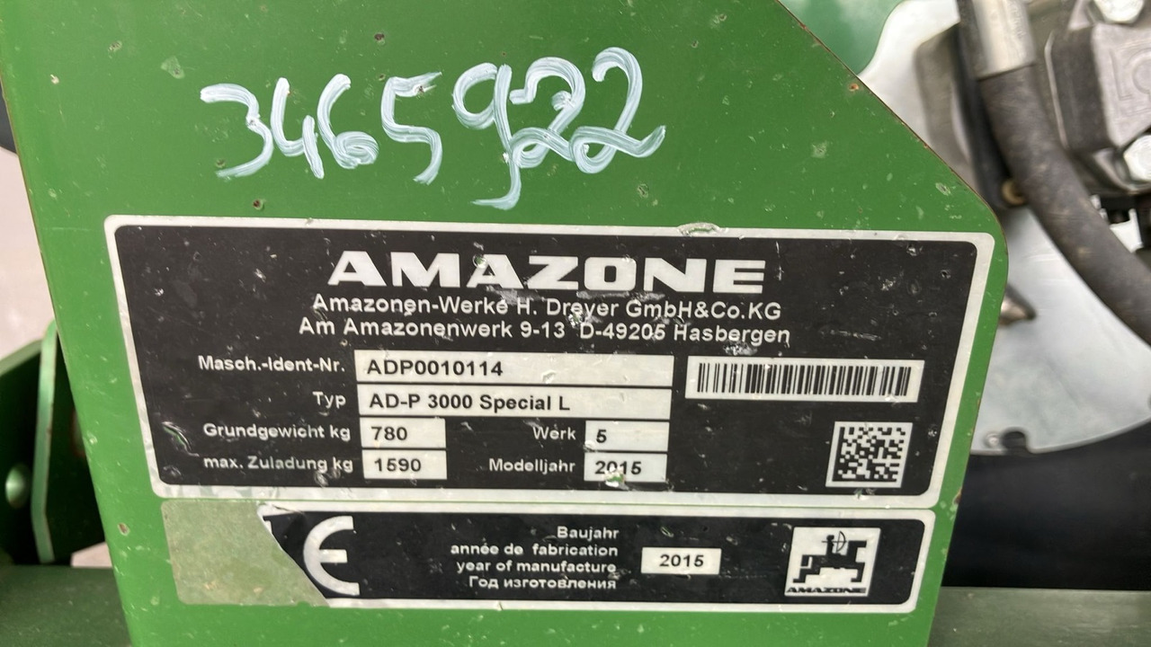 Amazone AD-P 3000 Spezial - 파종기 : 사진 2 Amazone AD-P 3000 Spezial - 파종기 : 사진 2