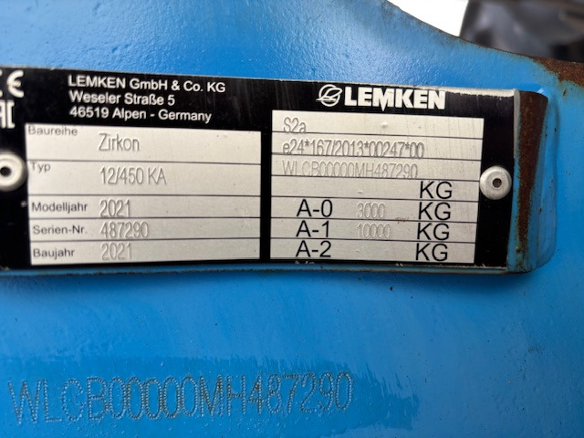 Lemken Solitair 9 KA / 450-DS 125 - 파종기 : 사진 2 Lemken Solitair 9 KA / 450-DS 125 - 파종기 : 사진 2
