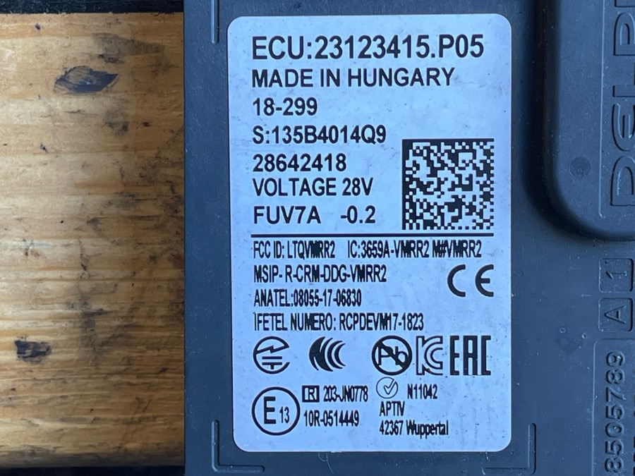 VOLVO RADAR / SENSOR 23149606 - 전기 설비 트럭 용 : 사진 3 VOLVO RADAR / SENSOR 23149606 - 전기 설비 트럭 용 : 사진 3