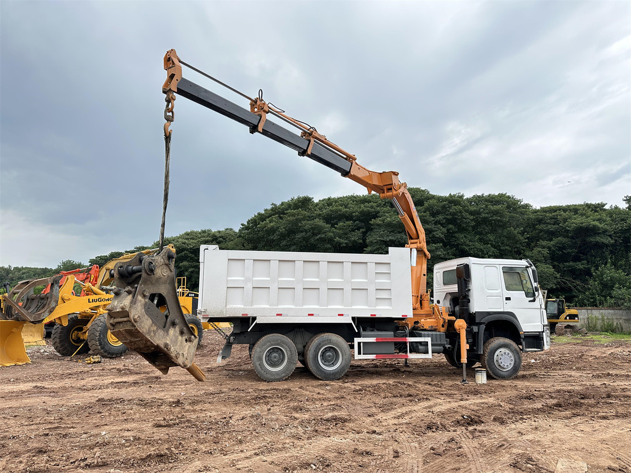 HOWO 371 Mounted Crane Dump truck - 크레인 트럭 : 사진 2 HOWO 371 Mounted Crane Dump truck - 크레인 트럭 : 사진 2